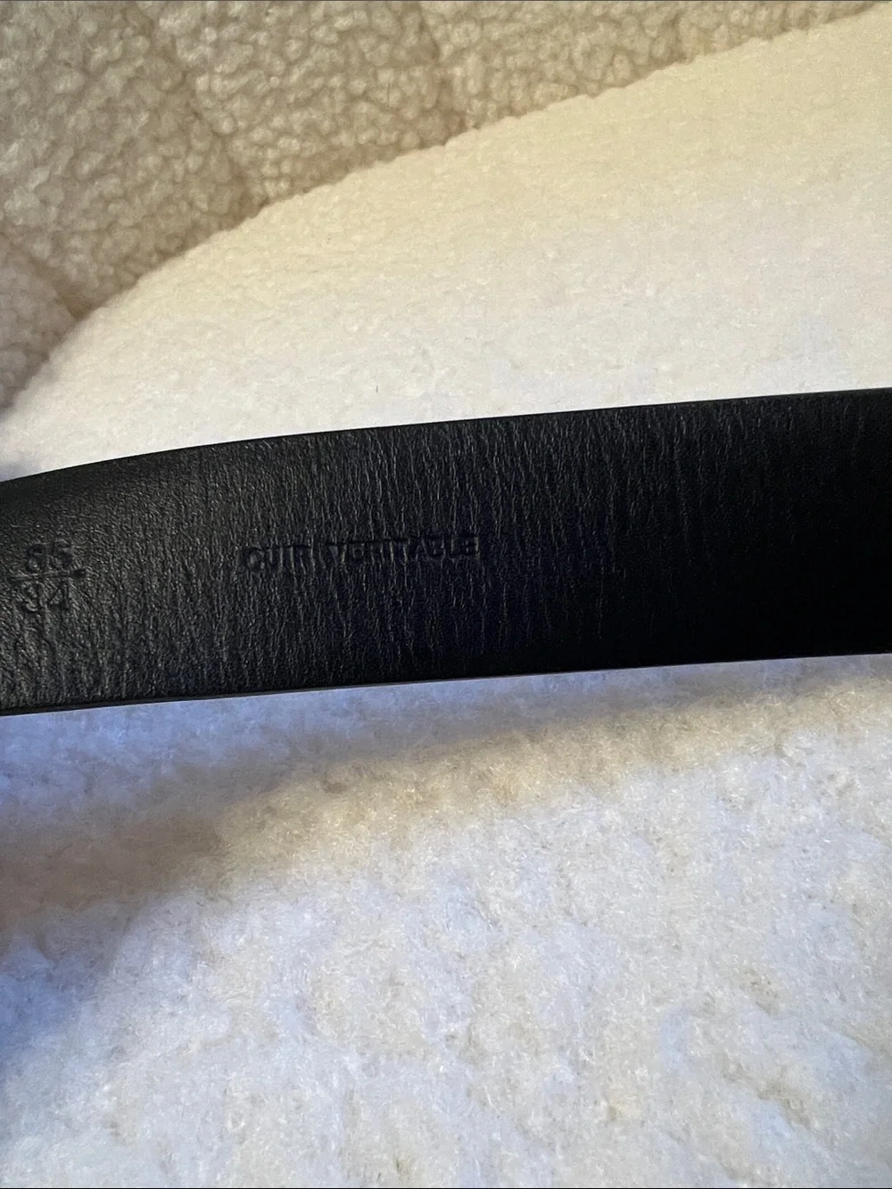 Chanel Black Leather Belt with Crystal CC Buckle